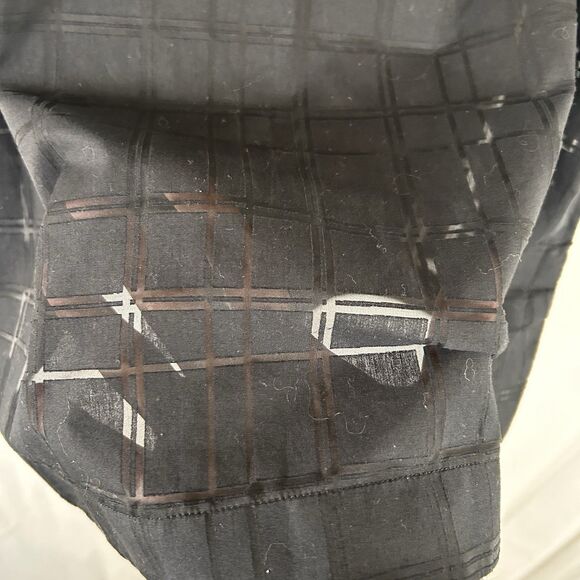 Athleta Beach Tunic Women's XL Black Sheer Short Sleeve Vneck Lightweight Cotton - Picture 5 of 8